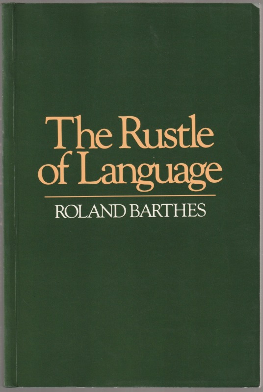 The rustle of language. The rustle of language.
