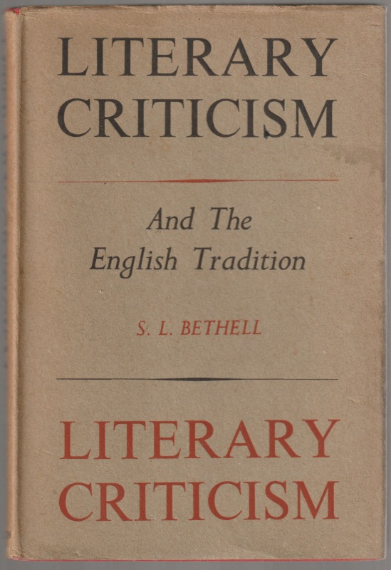 Essays on literary criticism and the English tradition Essays on literary criticism and the English tradition