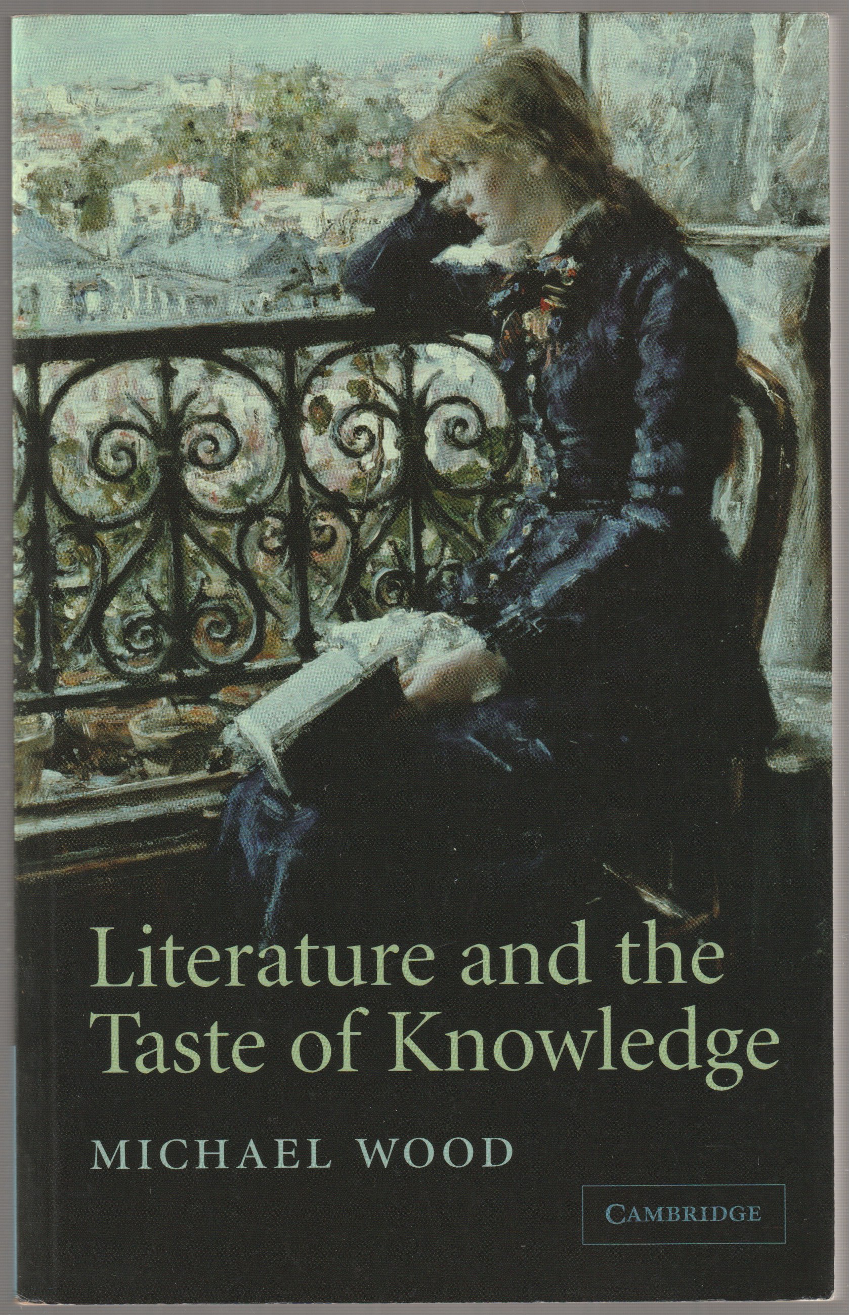 Literature and the taste of knowledge. Literature and the taste of knowledge.
