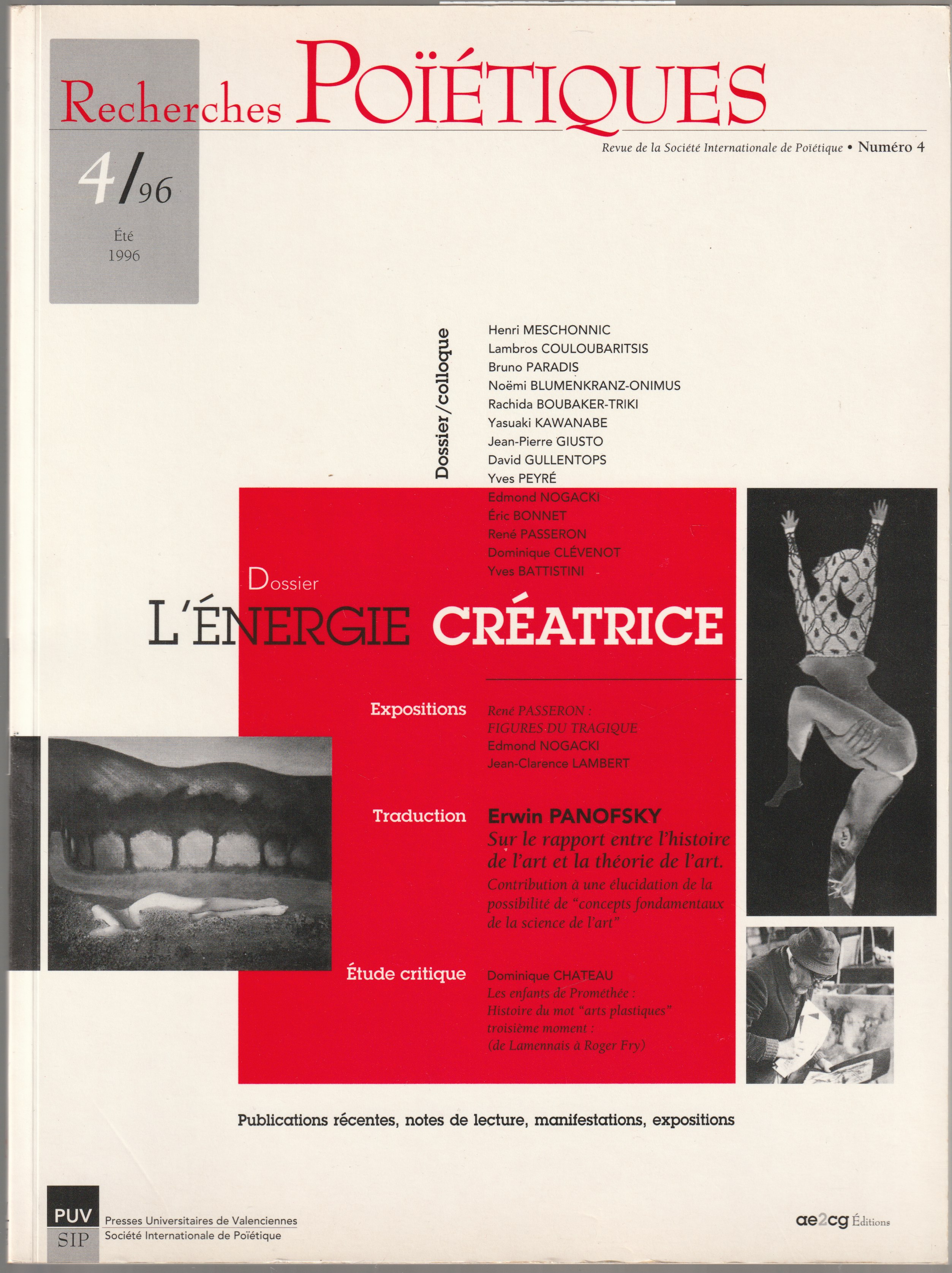 Dossier L'energie creatrice. Dossier L'energie creatrice.