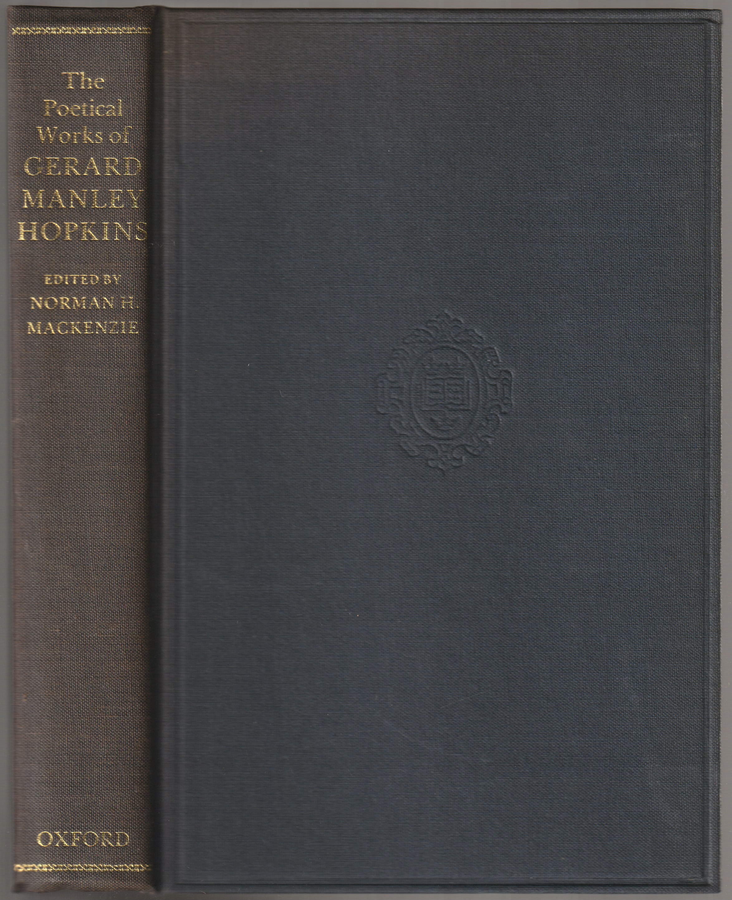 The poetical works of Gerard Manley Hopkins.