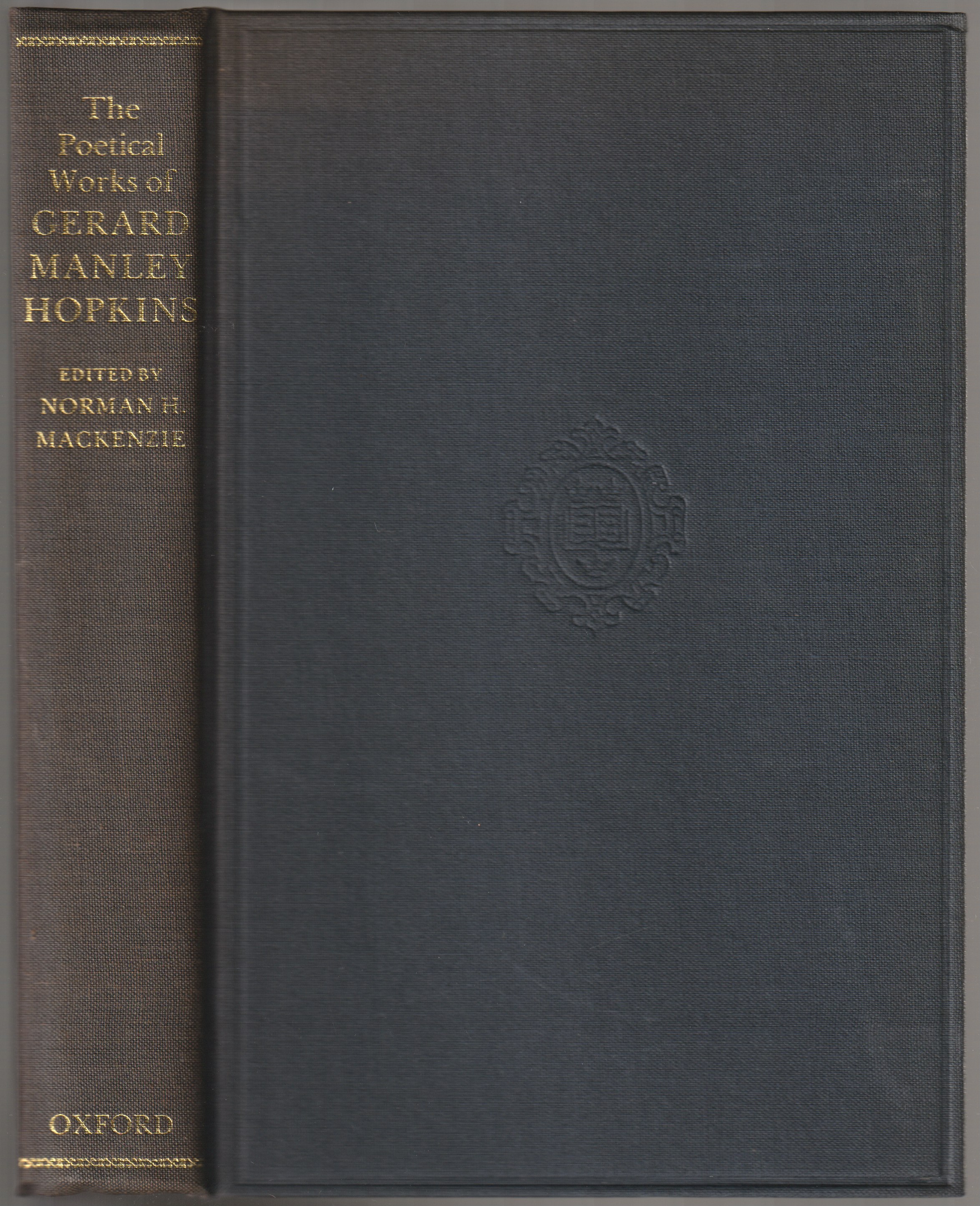 The poetical works of Gerard Manley Hopkins. The poetical works of Gerard Manley Hopkins.