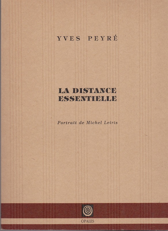 La distance essentielle La distance essentielle