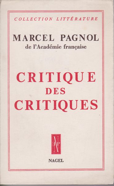 Critique des critiques. Critique des critiques.
