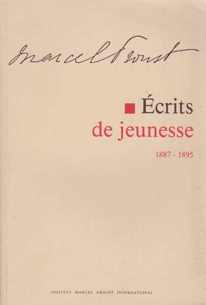 Ecrits de jeunesse 1887-1895