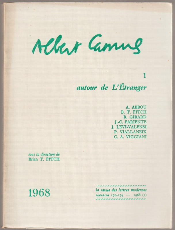 Autour de L'etranger