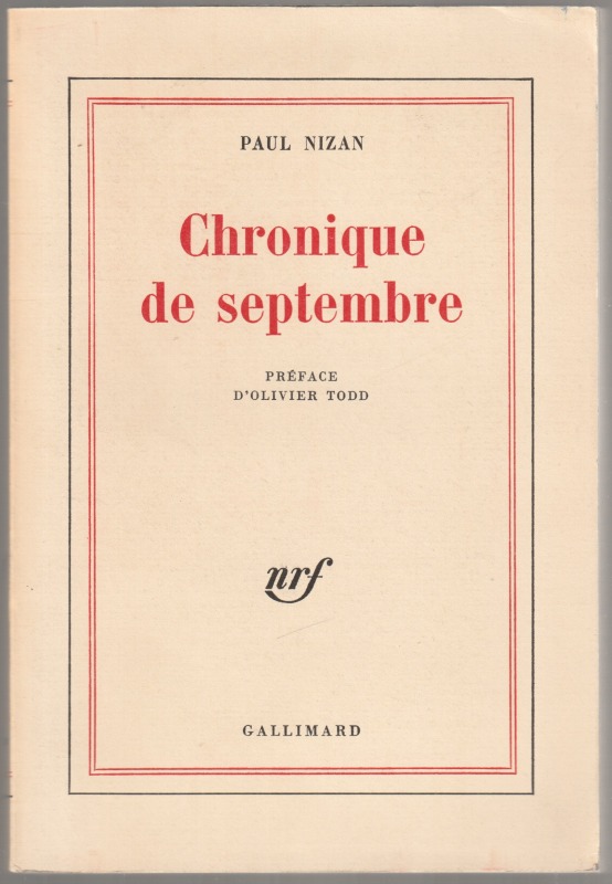 Chronique de septembre. Chronique de septembre.