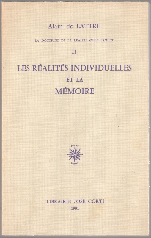 Les realites individuelles et la memoire. Les realites individuelles et la memoire.