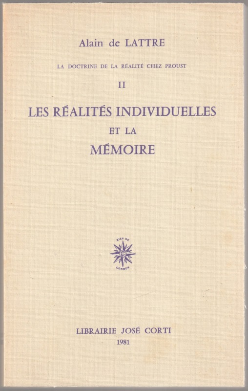 Les realites individuelles et la memoire.