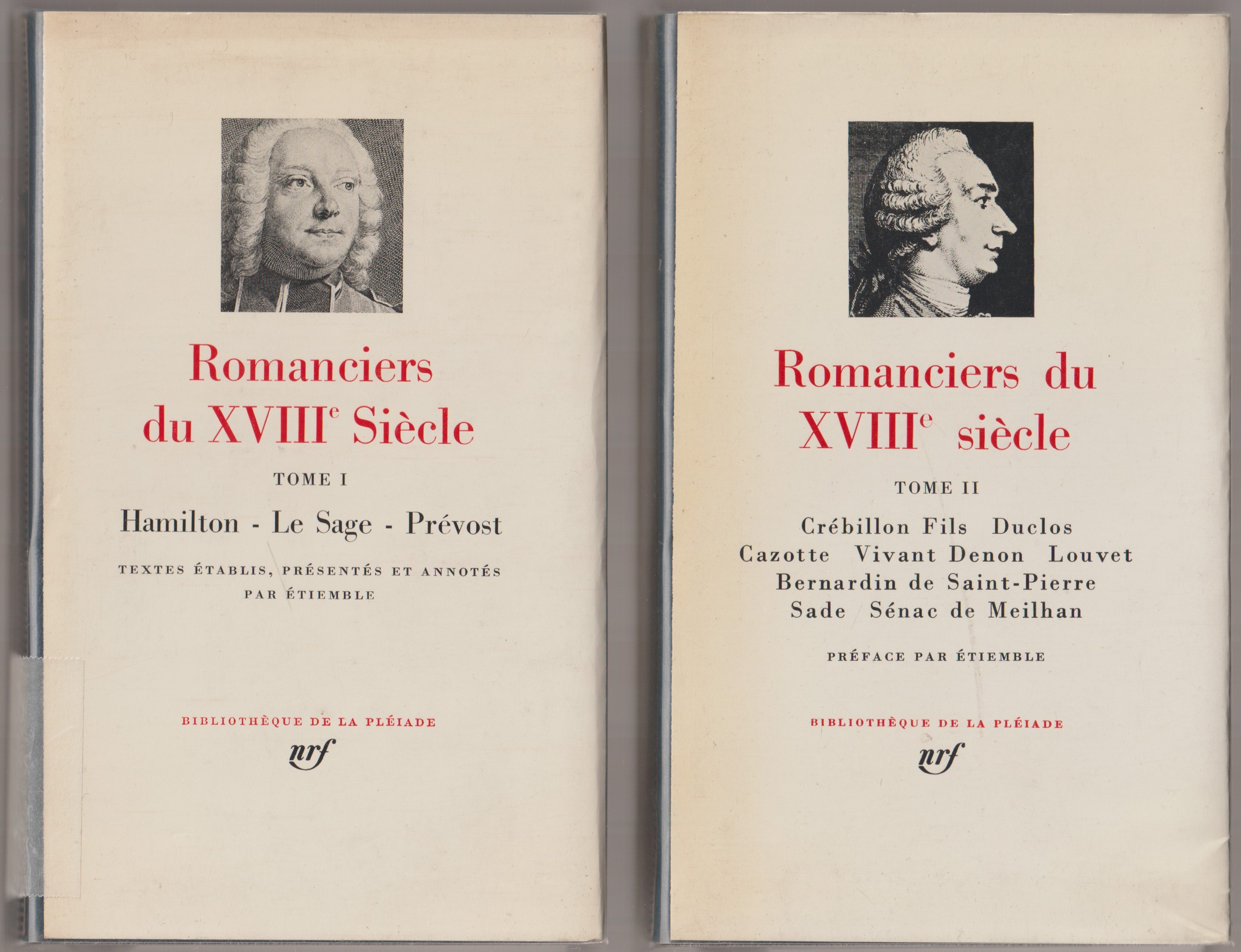 Romanciers du XVIII[e] siecle., v. 1-2