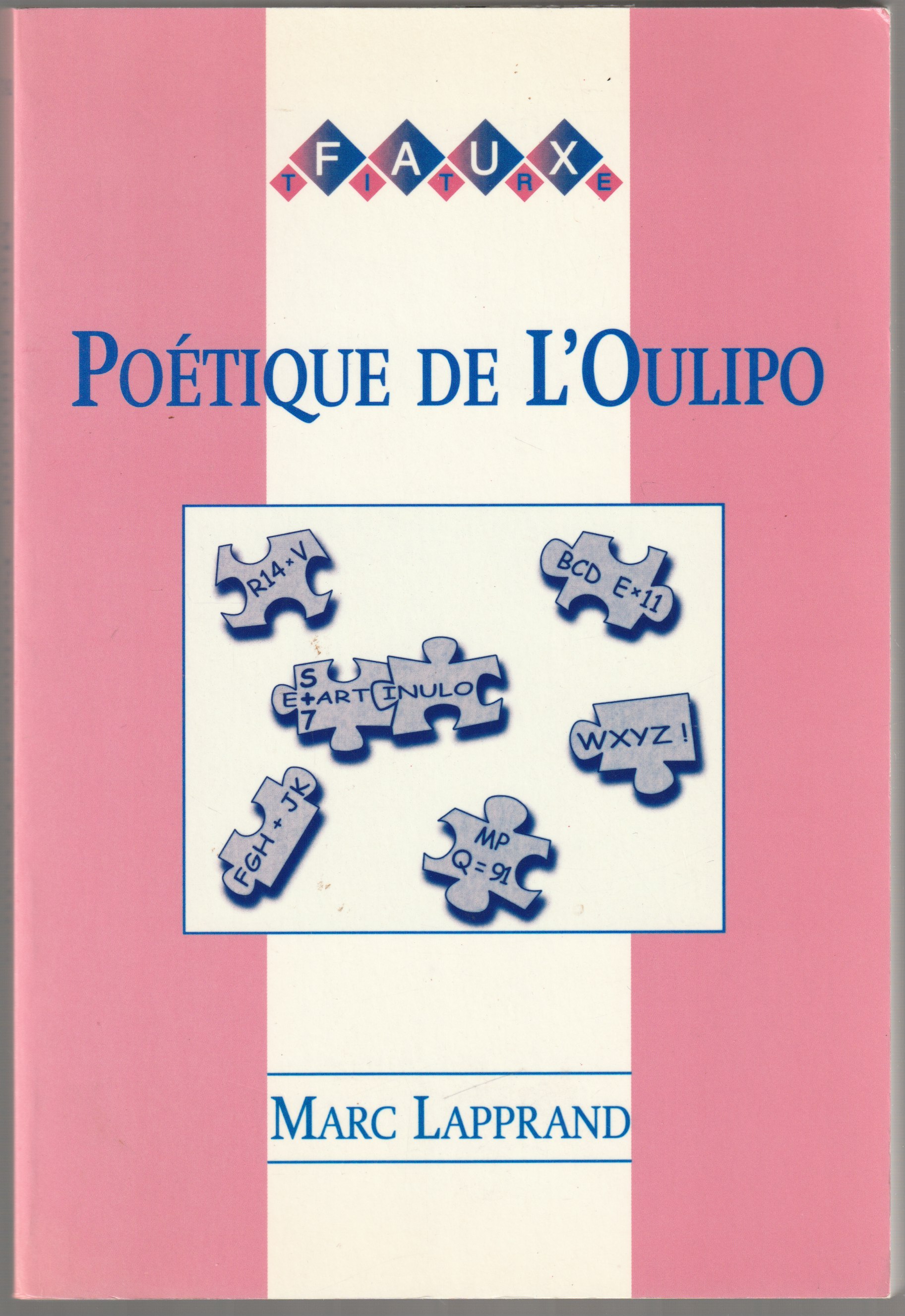 Poetique de l'oulipo.