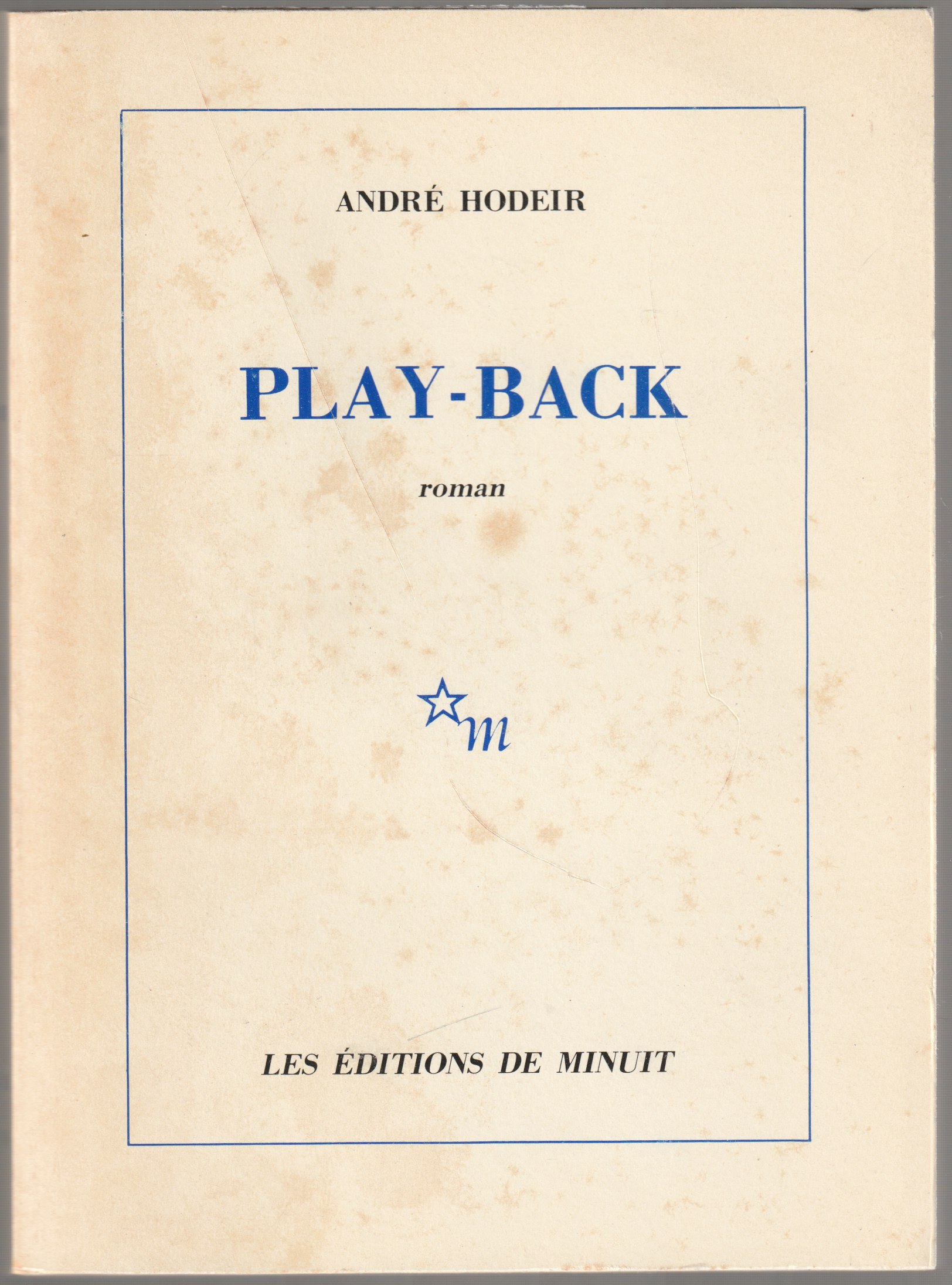 Play-back. Play-back.