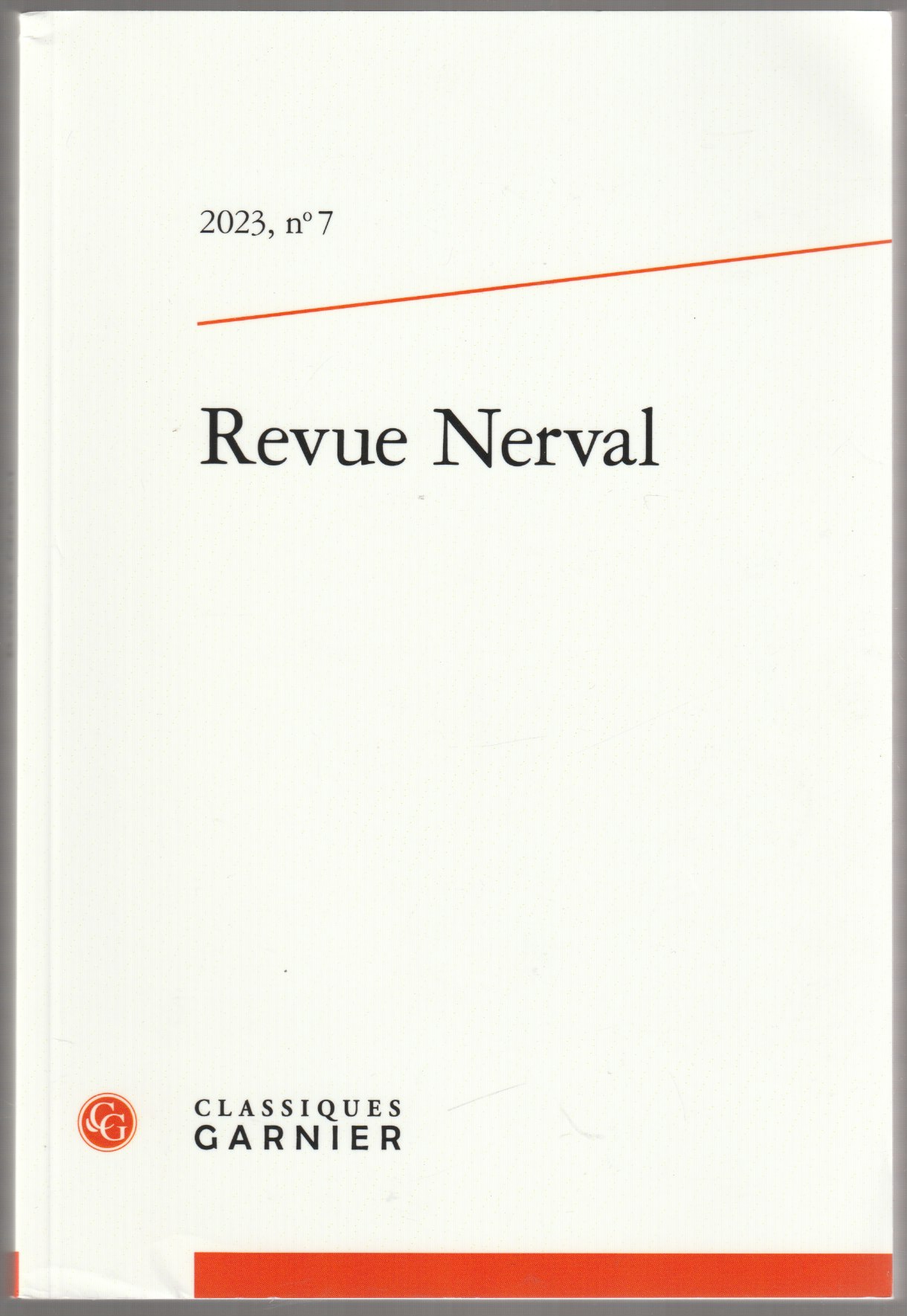 Revue Nerval., 2023, no 7 Revue Nerval., 2023, no 7