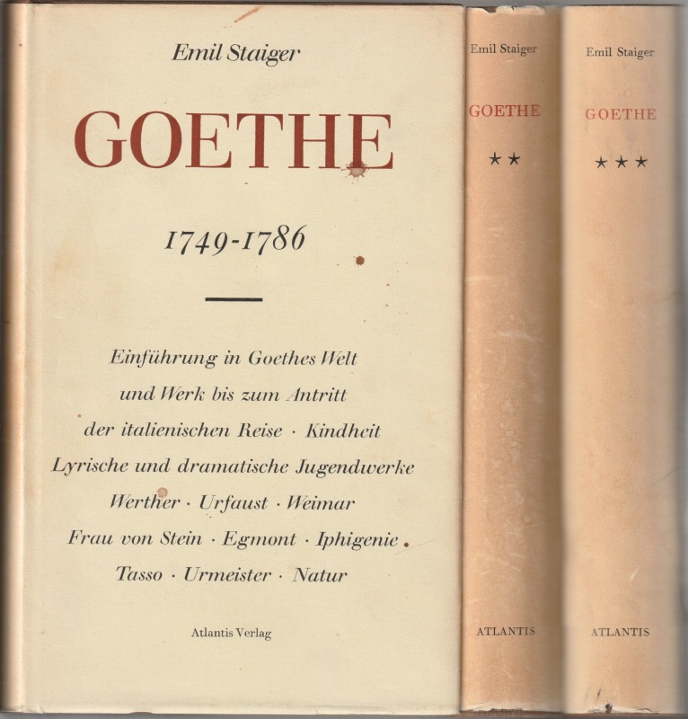 Goethe, Bd. 1-3 Goethe, Bd. 1-3