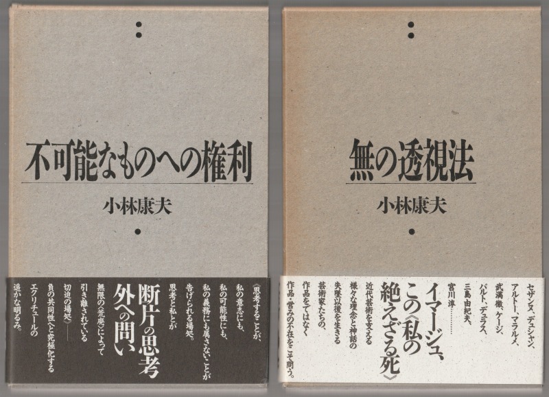 不可能なものへの権利 / 無の透視方 不可能なものへの権利 / 無の透視方